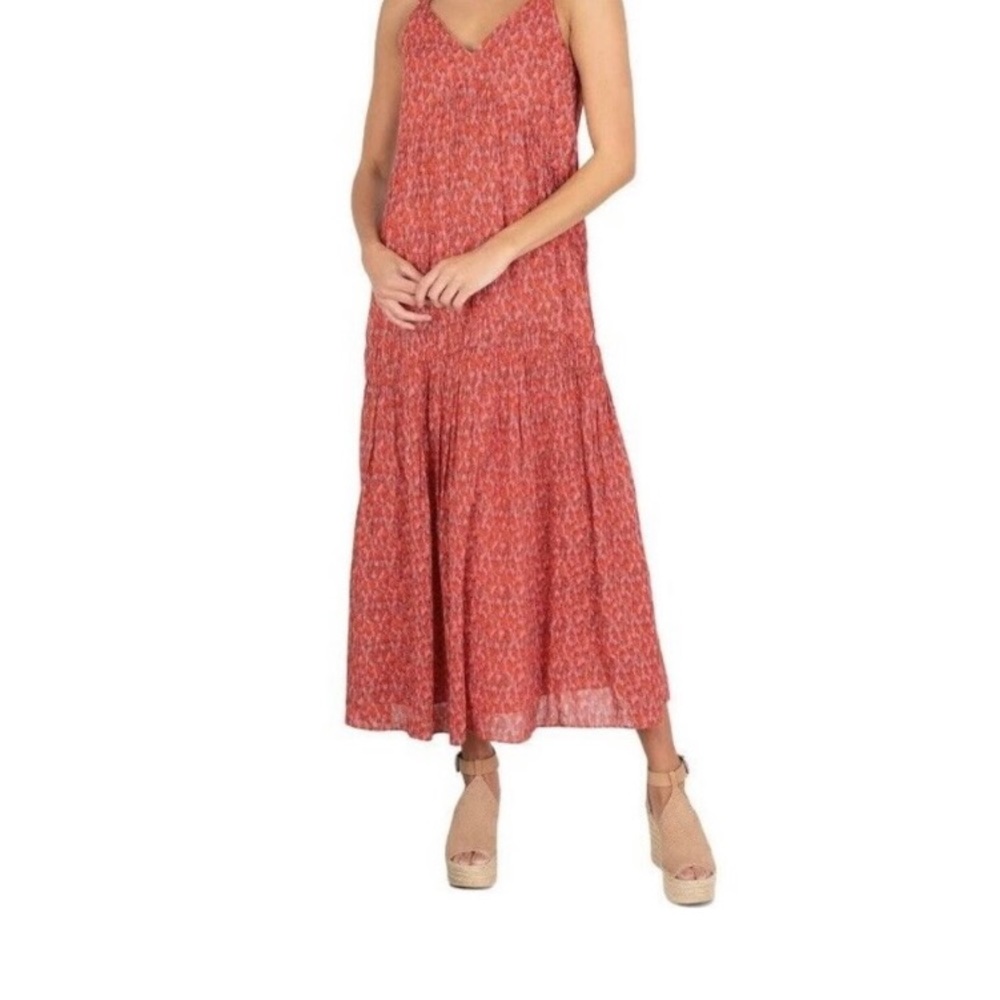 Joie Maxi Dress, Sleeveless Tiered Flowing Summer Dress, Tea Rose, MSRP $248 XXL